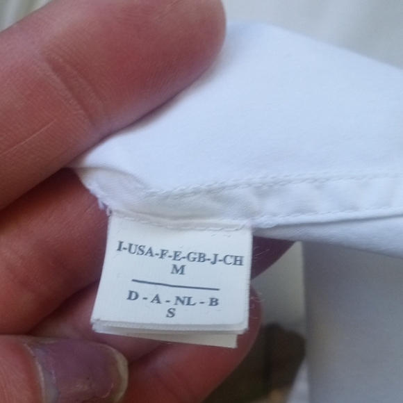 Rivamonti Women'White 100% Cotton Long Sleeve Top Blouse, Size M - Picture 7 of 7